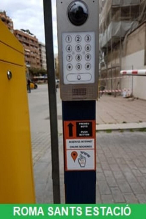 Parking Roma Sants Estació - Acceso aparcamiento