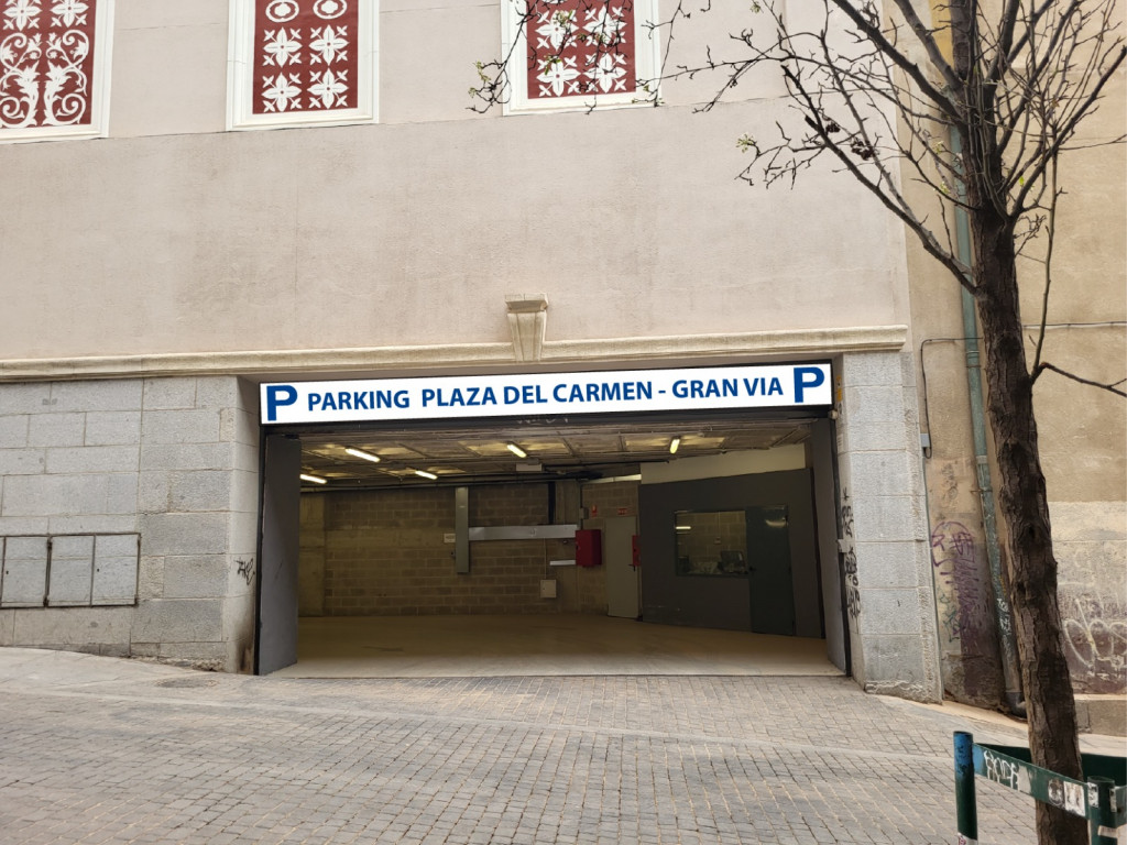 Parking Plaza del Carmen - Gran Vía - Entrada Principal