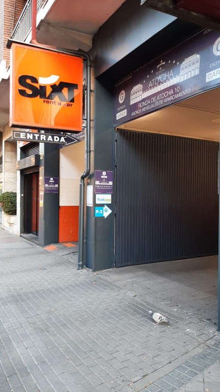 Parking - Garaje Ronda de Atocha - Entrada principal