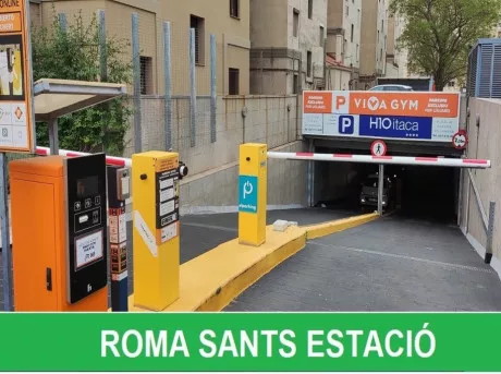 Parking Roma Sants Estació - Entrada aparcamiento